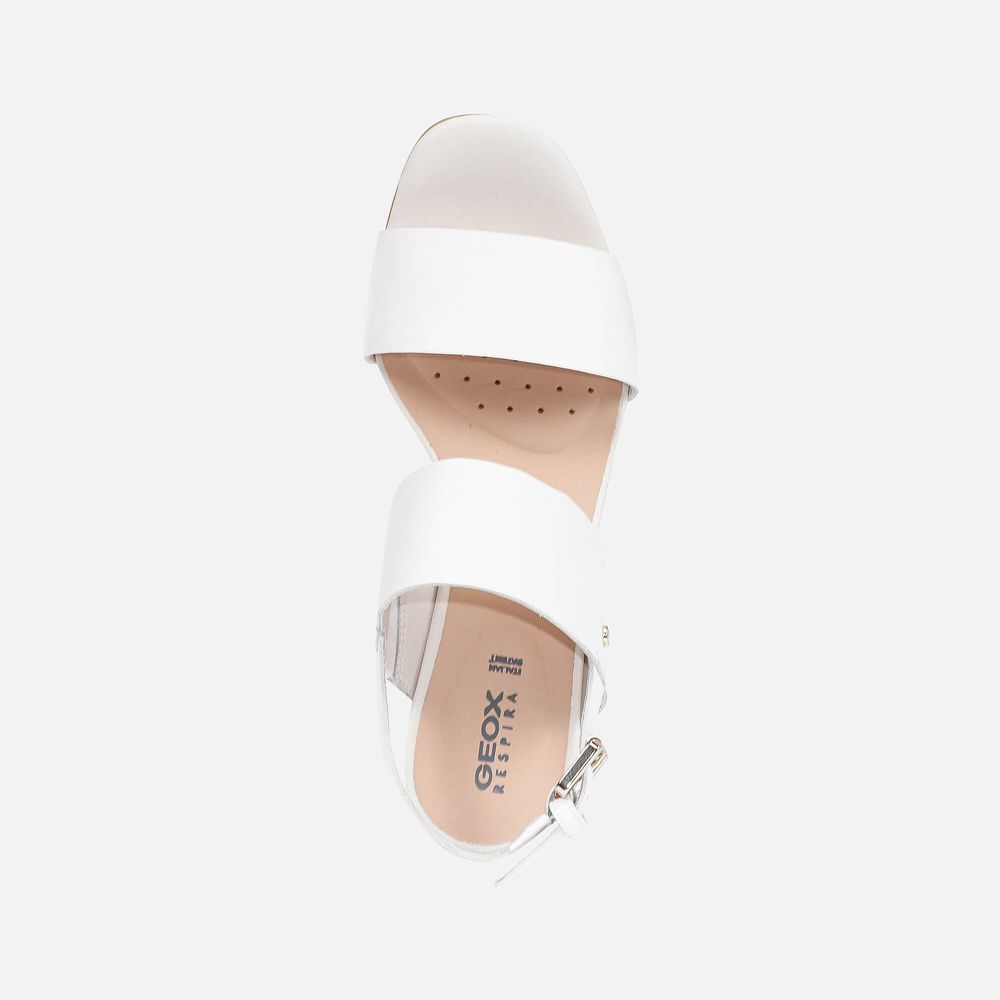 Sandalias Geox Senhora Branco - Ortensia - NJYCU5793